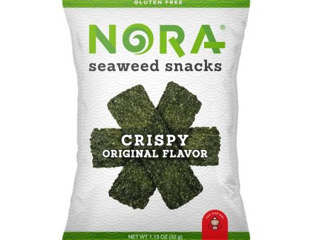 Nora Snacks - Seaweed Crispy Original 1.13 OZ - (Pack of 12) Online Sale