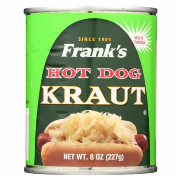 Franks Sauerkraut Hot Dog 8 Oz - Pack Of 12 Hot on Sale