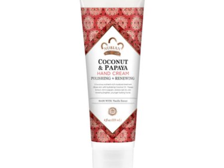 Nubian Heritage - Hand Cream Coconut Papaya, 4 OZ (Pack of 1) Cheap