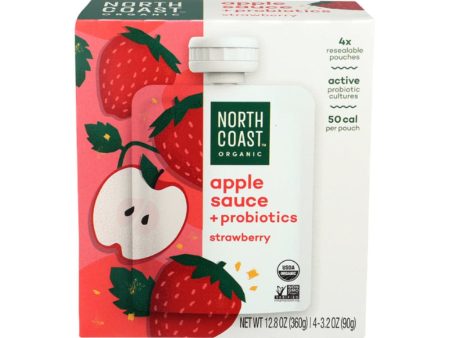 North Coast - Organic Probiotic strawberries Sauce Pouch 12.8 OZ - (Pack of 6) Online Sale