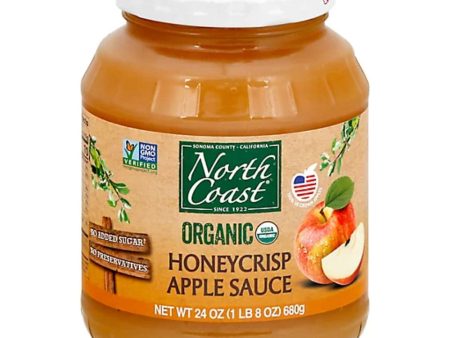 North Coast - Organic Honeycrisp Apple Sauce 24 OZ - (Pack of 6) Supply