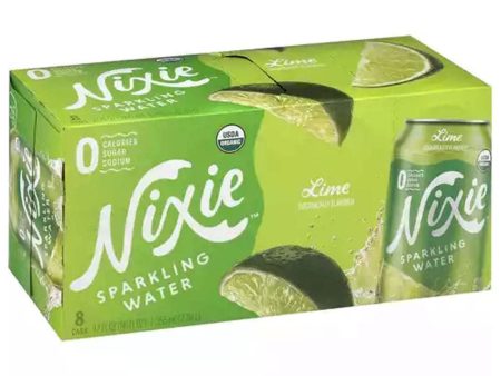 NIXIE - Lime Sparkling Water, Pack of 8 - 12floz Online now