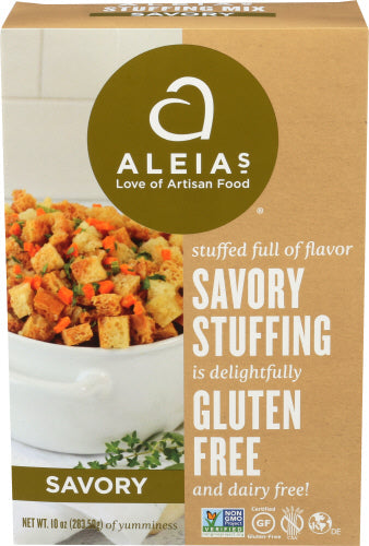 Aleia s - Savory Gluten-Free Stuffing Mix, 10 Oz - Pack of 6 For Discount