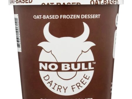 No Bull - Frozen Dessert Double Chocolate Fudge 16 OZ - Pack of 8 Online Hot Sale