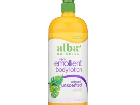 Alba Botanica - Emollient Body Lotion Unscented, 32 Oz - Pack of 1 on Sale