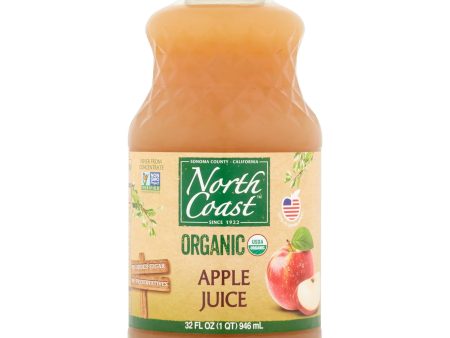 NORTH COAST JUICE APPLE ORGANIC 32 OZ - Pack of 6 Online now