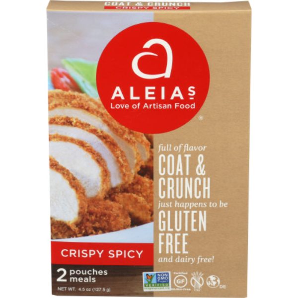 Aleia s - Crispy Spicy Gluten-Free Bread Crumbs, 4.5 Oz - Pack of 8 For Cheap