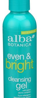 Alba Botanica - Face Cleanser Gel Even & Bright, 6 Oz - Pack of 1 Hot on Sale