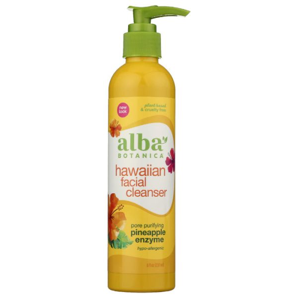 Alba Botanica - Face Cleanser Pineapple Enzyme, 8 Oz - Pack of 1 Hot on Sale