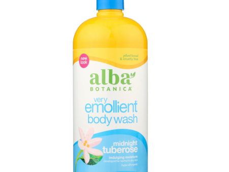 Alba Botanica - Shower Gel Midnight Tuberose, 32 Oz (Pack of 1) Hot on Sale