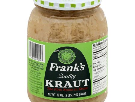 Franks - Sauerkraut Shrd Glass 32 Oz - Pack Of 12 For Discount