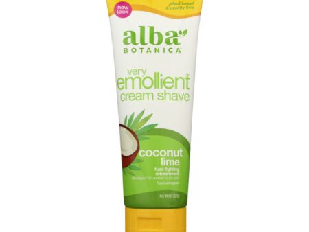 Alba Botanica - Shave Cream Coconut Lime, 8 Oz - Pack of 1 Hot on Sale