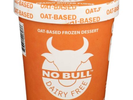 No Bull - Frozen Dessert Peanut Butter Fudge 16 OZ - Pack of 8 For Discount