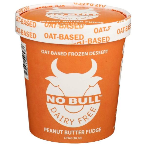 No Bull - Frozen Dessert Peanut Butter Fudge 16 OZ - Pack of 8 For Discount