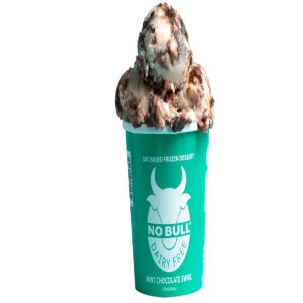 No Bull Frozen Dessert Mint Chocolate Fudge  16 OZ - Pack of 8 Fashion