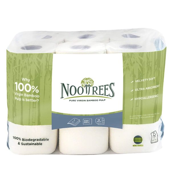 NooTrees - 12 Roll Toilet Paper 3 Ply - 12pc Cheap