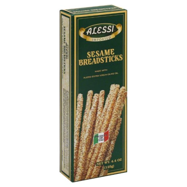 Alessi - Thin Sesame Breadsticks, 4.4 Oz - Pack of 12 Fashion