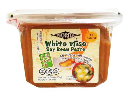 Norita Paste White Miso Soy Bean 14.1 OZ - Pack of 8 Hot on Sale