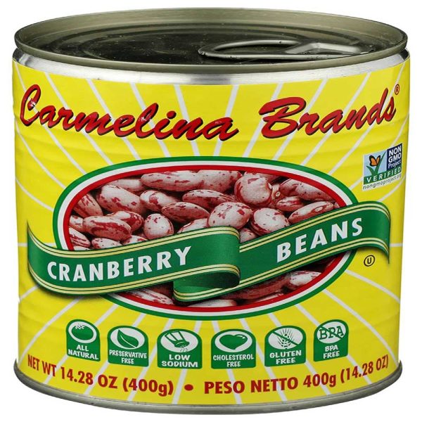 Carmelina - Italian Borlotti Cranberry Beans, 14.28 Oz Discount