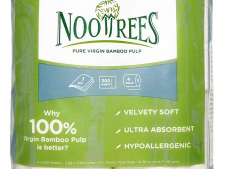 Nootrees Toilet Tissue 4 Roll 300 Sheet 1 Ea - Pack Of 12 Hot on Sale