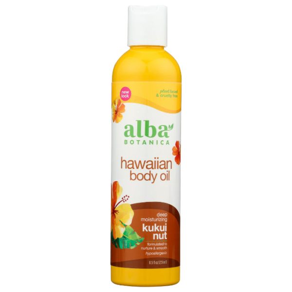 Alba Botanica - Massage Oil Kukui Nut, 8.5 Oz - Pack of 1 Sale