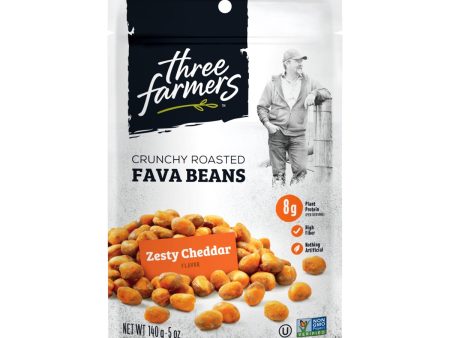 Three Farmers Foods Inc Beans Roasted Fava Zesty 5 Oz - Pack Of 6 Discount