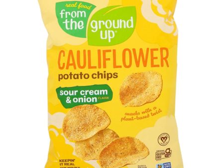 From the Ground up - Cauliflower Chips Sour Cream & Onion 3.5 OZ - (Pack of 12) Online now