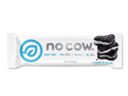 NO COW BAR BAR COOKIES N CREAM 2.12 OZ - Pack of 12 on Sale