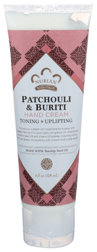 Nubian Heritage - Patchouli & Buriti Hand Cream - 4floz For Sale