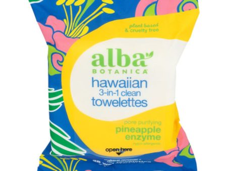 Alba Botanica - 3 In 1 Clean Towelettes 30 Count - Pack of 3 Fashion