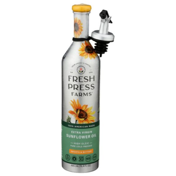 Fresh Press Farms - Extra Virgin Sunflower Oil 485 ML - (Pack of 6) Fashion