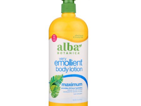 Alba Botanica - Emollient Body Lotion for Dry Skin, 32 Oz - Pack of 1 For Cheap