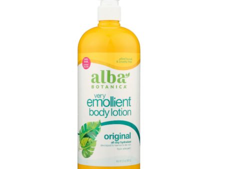 Alba Botanica - Emollient Body Lotion, 32 Oz - Pack of 1 Hot on Sale