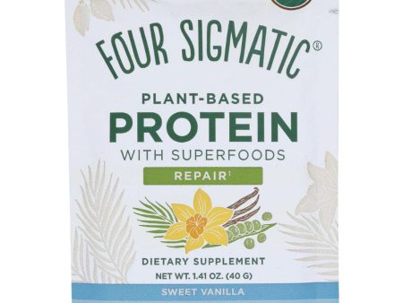 Four Sigmatic - Sweet Vanilla Protein Powder 1.41 OZ - Pack of 10 on Sale