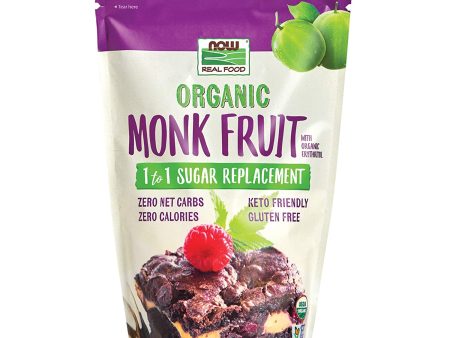 Now Real Food Organic Monk Fruit with Organic Erythritol Powder 1 Lb - Pack of 6 Online Hot Sale