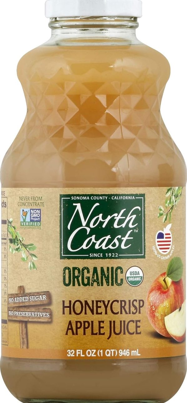 North Coast - Juice Honeycrisp Apple Organic 32 OZ - Pack of 6 on Sale