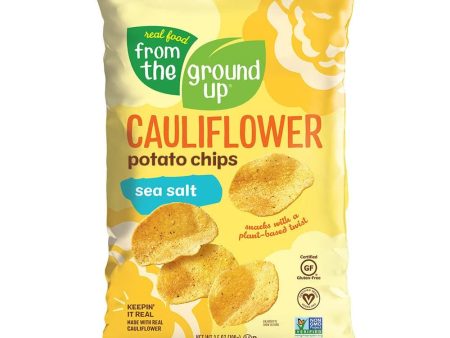 From the Ground up - Cauliflower Chips Sea Salt  3.5 OZ - (Pack of 12) For Sale