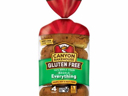 Canyon Bakehouse - Bagels Everything Gluten Free, 14 Oz (Pack Of 6) Online Sale