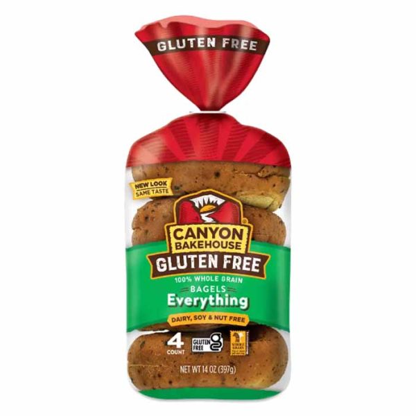 Canyon Bakehouse - Bagels Everything Gluten Free, 14 Oz (Pack Of 6) Online Sale