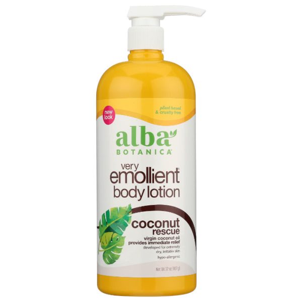 Alba Botanica - Body Lotion Coconut Rescue, 32 Oz (Pack of 1) Online Sale