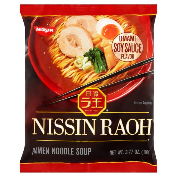 NISSIN SOUP RAOH UMAMI SOY SAUCE 3.77 OZ - Pack of 6 Discount