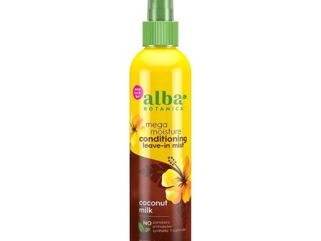 Alba Botanica - Conditioner Leave In Coconut Milk, 8 Oz (Pack of 1) on Sale