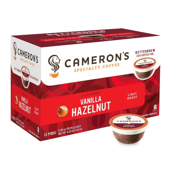 Camerons Coffee - Coffee Vanilla Hazelnut Single Serve Pods, 4.33 Oz (Pack Of 6) Fashion