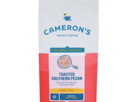 Camerons Coffee - Toasted Southern Pecan Light Roast Ground Coffee, 12 Oz (Pack Of 6) Supply