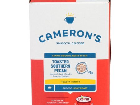 Camerons Coffee - Toasted Southern Pecan Flavored Single Serve, 12 Each (Pack Of 6) For Discount