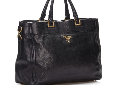 Prada Vitello Daino Satchel 0Oo1Ax For Discount