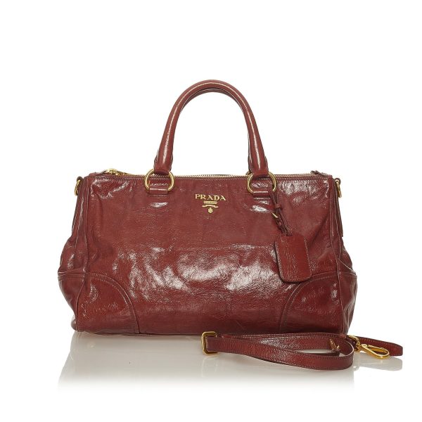 Prada Vitello Shine Satchel 27630 Fashion