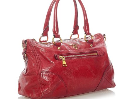 Prada Vitello Shine Satchel 33139 Online Sale