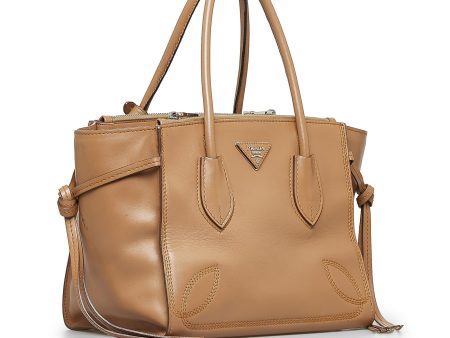 Prada Twin Pocket Leather Handbag qE770v For Sale