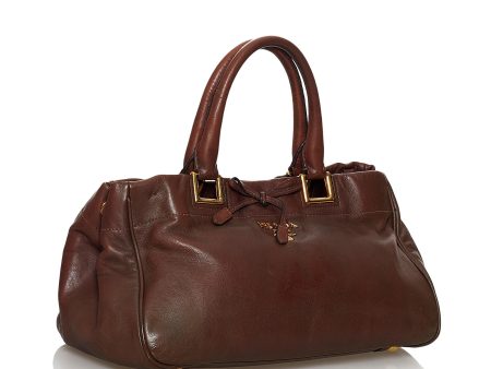 Prada Vitello Shine Satchel 33929 Hot on Sale